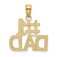 14K Yellow Gold #1 DAD Charm