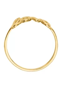 14K Yellow Gold Polished Love Ring