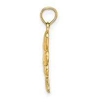 14K Yellow Gold 3-Leaf Clover Charm