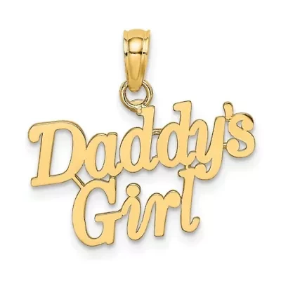 14K Yellow Gold DADDY'S GIRL Charm