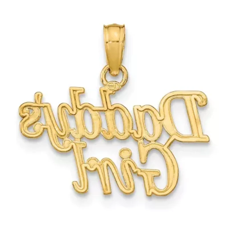14K Yellow Gold DADDY'S GIRL Charm