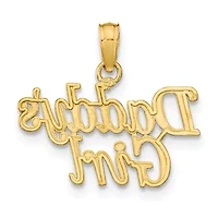 14K Yellow Gold DADDY'S GIRL Charm