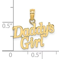 14K Yellow Gold DADDY'S GIRL Charm