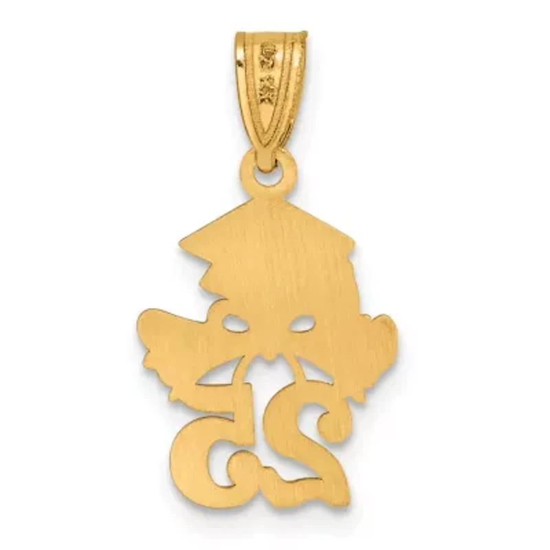 14K Yellow Gold Graduation Cap and Diploma-2025 Charm