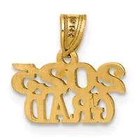 14K Yellow Gold Polished 2025 Graduation Charm