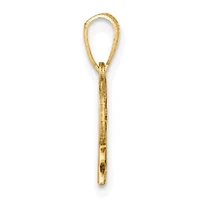 14K Yellow Gold Polished CLASS OF 2025 Graduation Charm