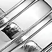 14K Two-tone Polished 7.25mm Domed Bracelet