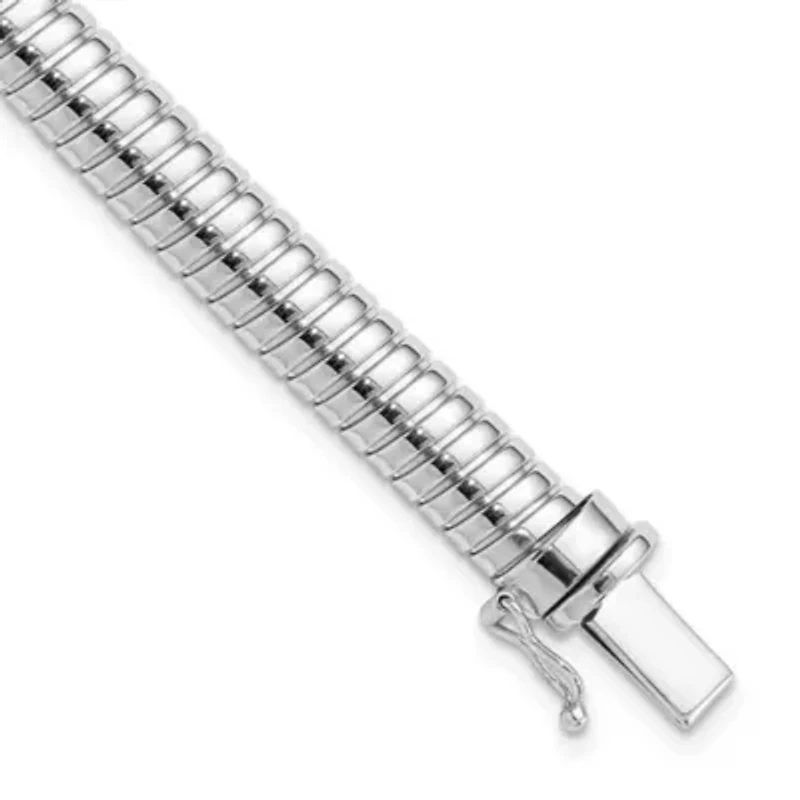 14K Two-tone Polished 7.25mm Domed Bracelet