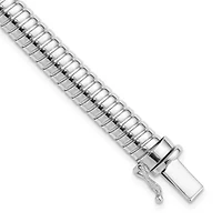 14K Two-tone Polished 7.25mm Domed Bracelet