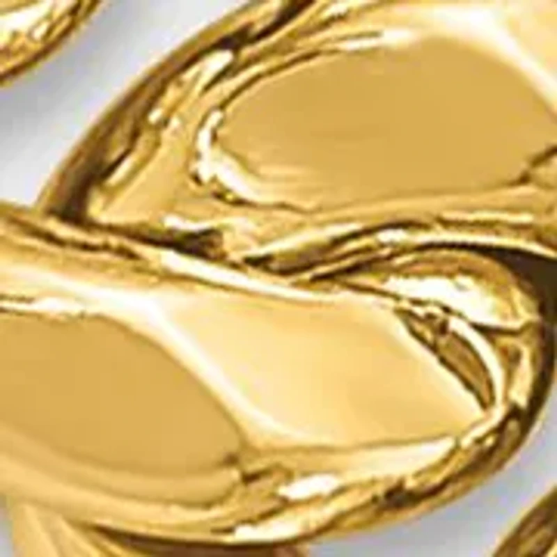 14K Yellow Gold 7mm Polished Flat Beveled Curb Bracelet