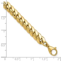 14K Yellow Gold Polished Fancy Link Bracelet