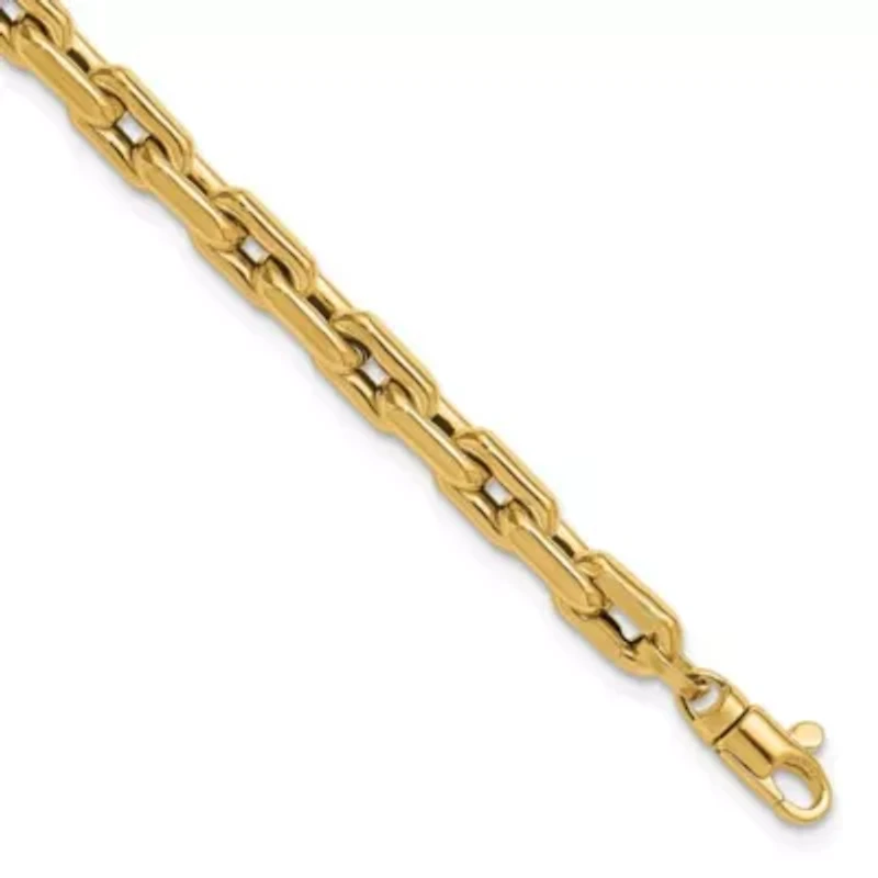 14K Yellow Gold Polished Fancy Link Bracelet