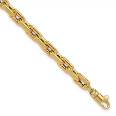 14K Yellow Gold Polished Fancy Link Bracelet