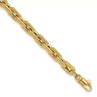 14K Yellow Gold Polished Fancy Link Bracelet