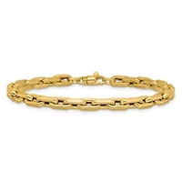 14K Yellow Gold Polished Fancy Link Bracelet