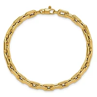 14K Yellow Gold Polished Fancy Link Bracelet