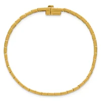 14K Yellow Gold Polished Hexagon Design Bracelet