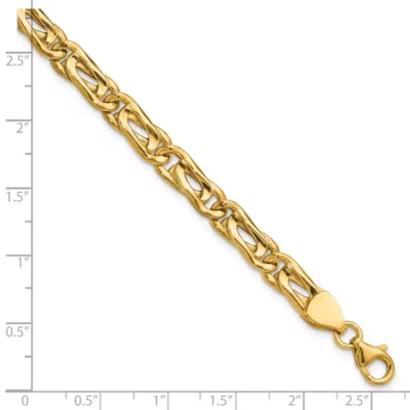 14K Yellow Gold Polished Fancy Link Bracelet