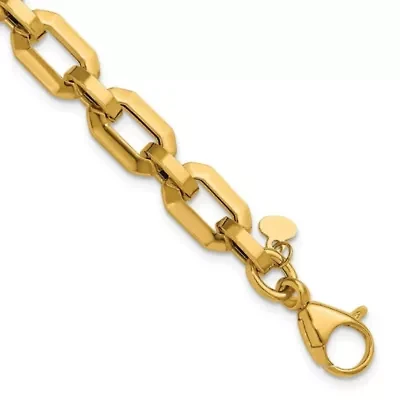 14K Yellow Gold Polished Fancy Link Bracelet
