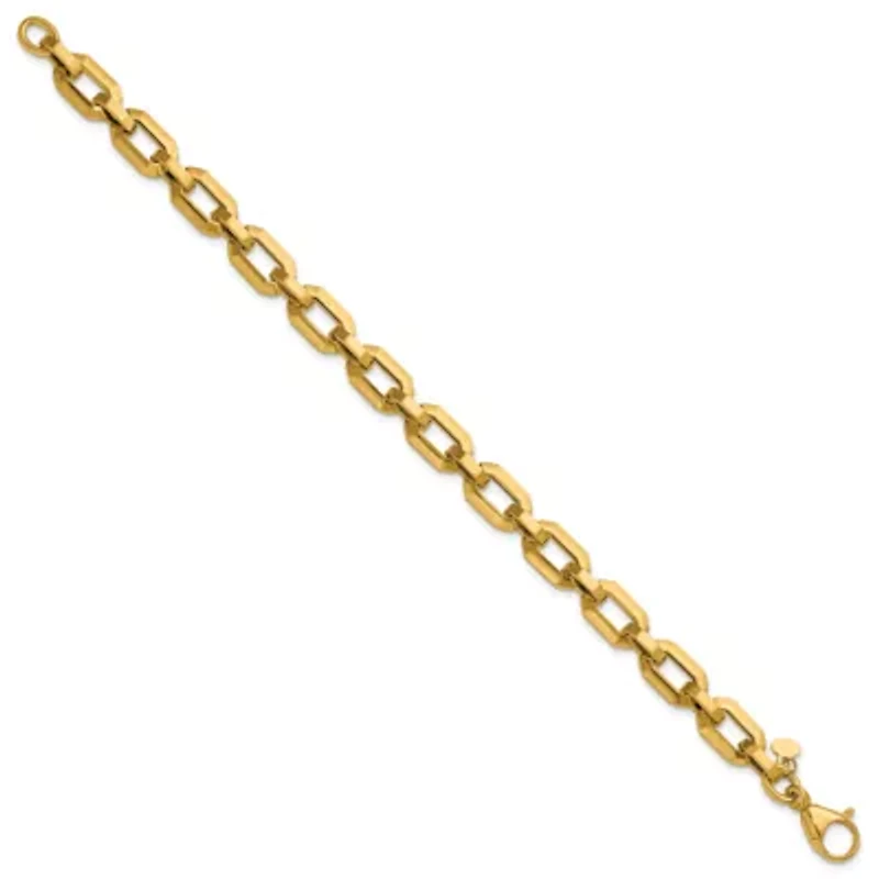 14K Yellow Gold Polished Fancy Link Bracelet