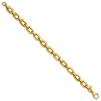 14K Yellow Gold Polished Fancy Link Bracelet