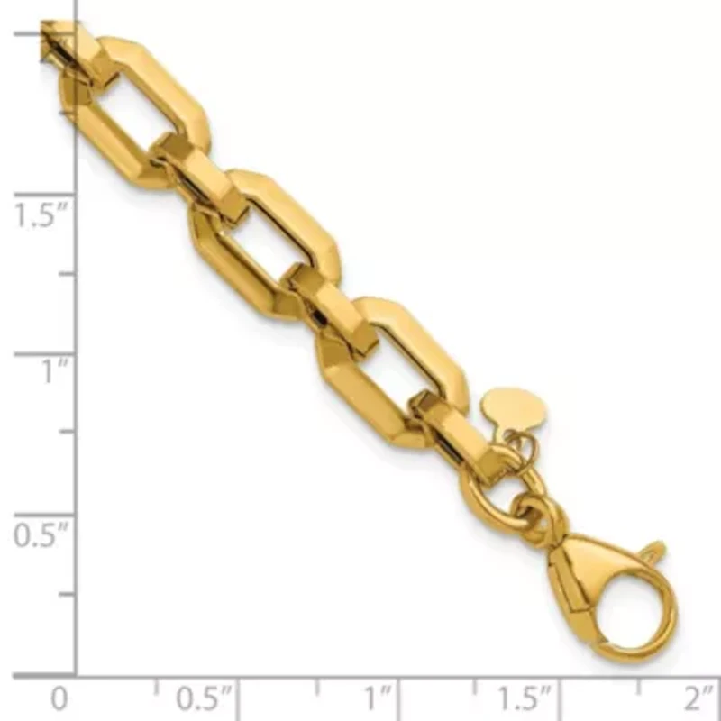14K Yellow Gold Polished Fancy Link Bracelet