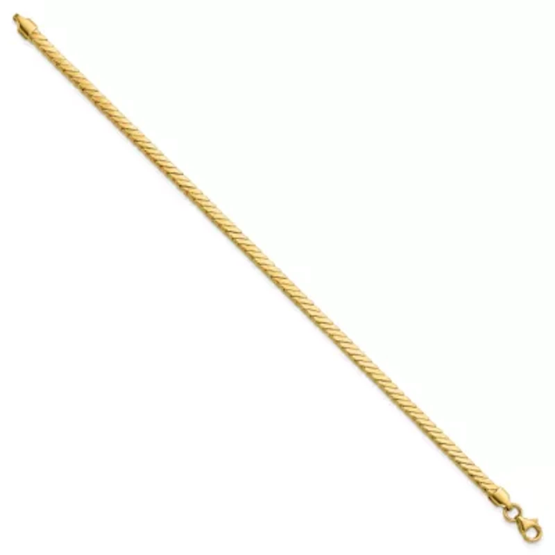 14K Yellow Gold Polished Fancy Link Bracelet