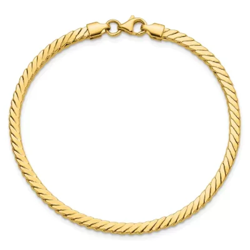 14K Yellow Gold Polished Fancy Link Bracelet