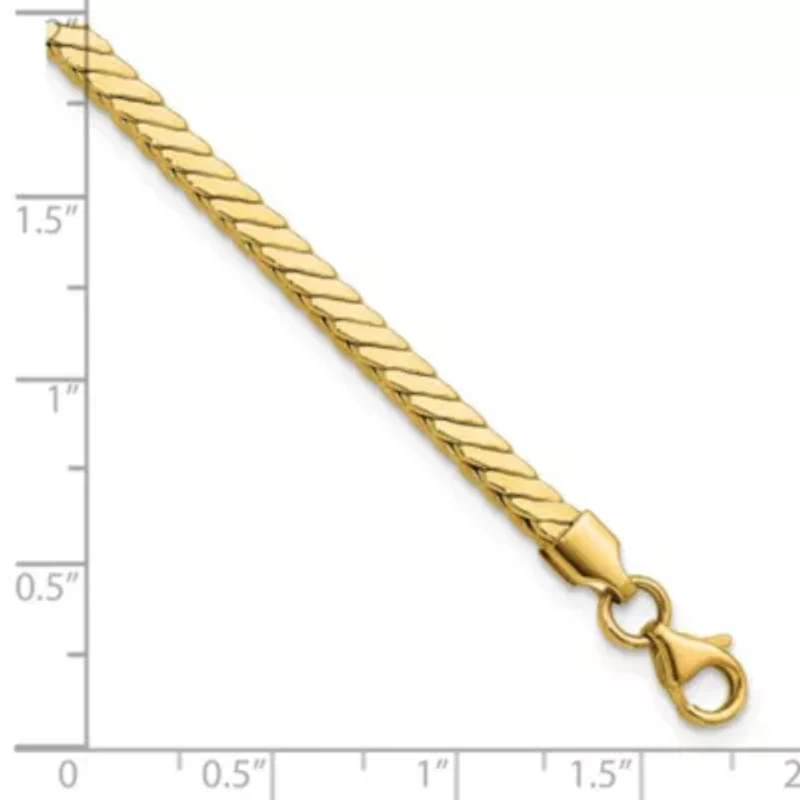 14K Yellow Gold Polished Fancy Link Bracelet