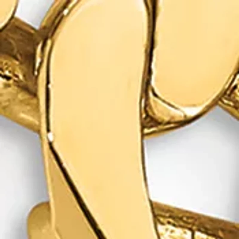 Mens 14K Yellow Gold 7.9 Millimeter Fancy Link Bracelet