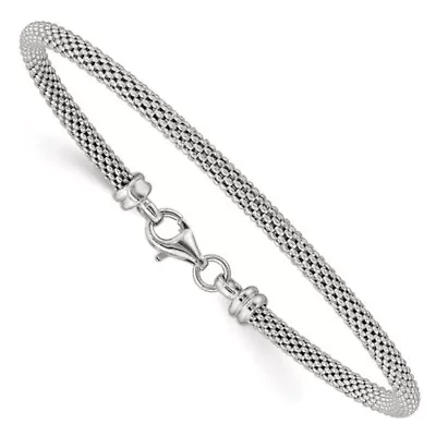 Sterling Silver Textured with Clasp Bangle