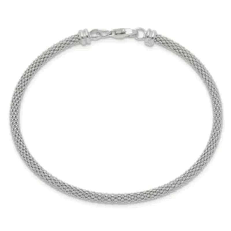 Sterling Silver Textured with Clasp Bangle