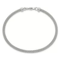 Sterling Silver Textured with Clasp Bangle