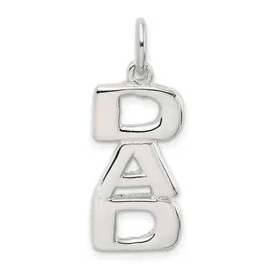Sterling Silver DAD Charm