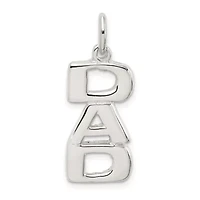 Sterling Silver DAD Charm