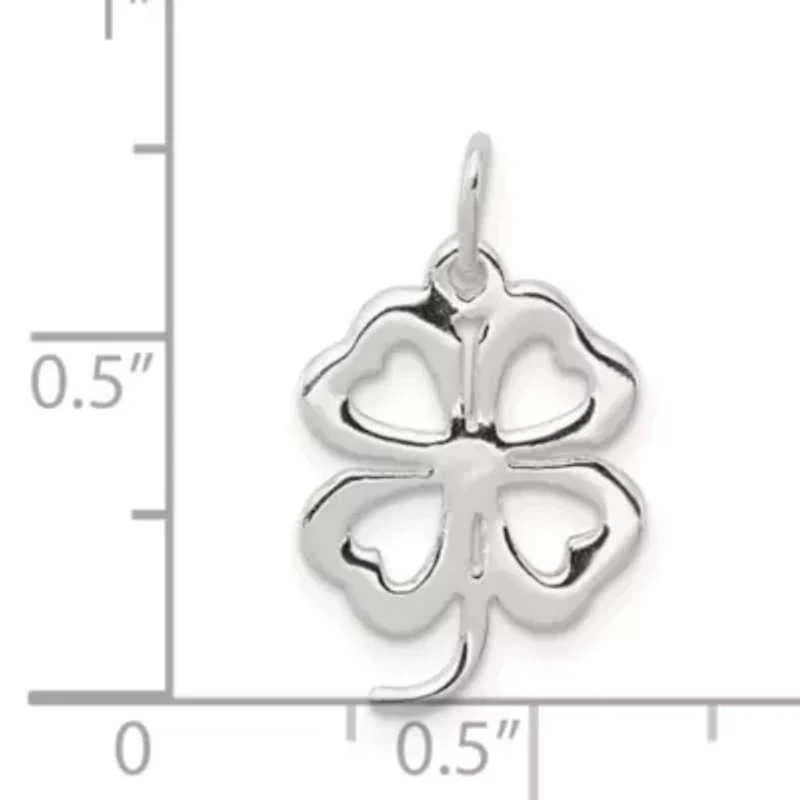 Sterling Silver 4-leaf Clover Charm