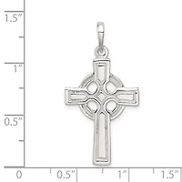 Sterling Silver Polished Cross Pendant