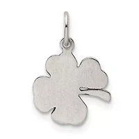 Sterling Silver Antiqued 4-Leaf Clover Charm