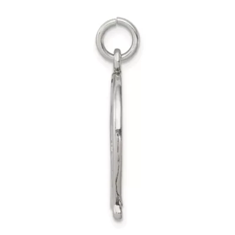 Sterling Silver Antiqued Horseshoe Charm
