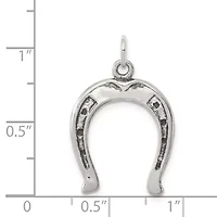 Sterling Silver Antiqued Horseshoe Charm