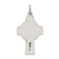 Sterling Silver Antiqued Small Celtic Cross Pendant