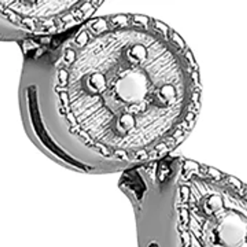 1/ ct. t.w. Diamond Bracelet in Rhodium Plated Sterling Silver