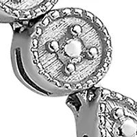 1/ ct. t.w. Diamond Bracelet in Rhodium Plated Sterling Silver
