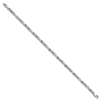 0.05 ct. t.w. Diamond Bracelet in Rhodium-plated Sterling Silver