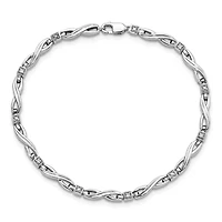 0.05 ct. t.w. Diamond Bracelet in Rhodium-plated Sterling Silver