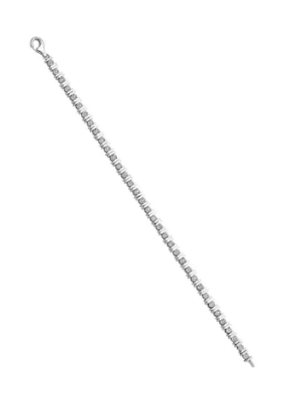 1/ ct. t.w. Diamond Tennis Bracelet in Rhodium Plated Sterling Silver