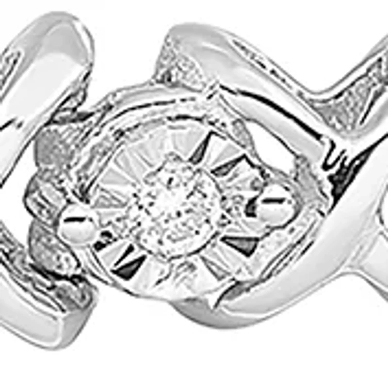 1/2 ct. t.w. Diamond Bracelet in Rhodium Plated Sterling Silver