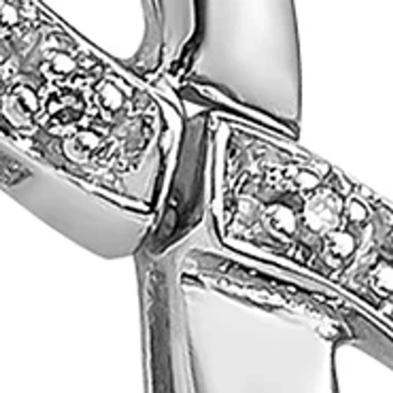 1/4 ct. t.w. Diamond Bracelet in Rhodium Plated Sterling Silver
