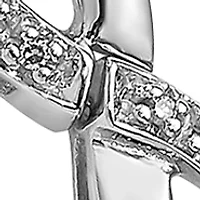 1/4 ct. t.w. Diamond Bracelet in Rhodium Plated Sterling Silver