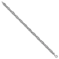 0.01 ct. t.w. Diamond Bracelet in Rhodium-plated Sterling Silver